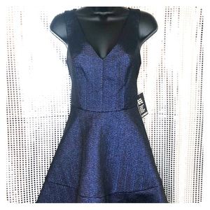 (NWT) #Express Shimmering Navy Cocktail Dress